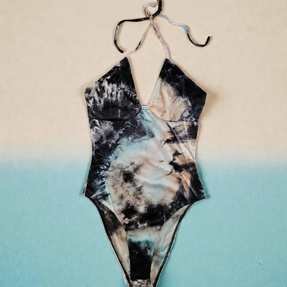 Stylish Tie-Dye One-Piece Bodysuit Women's Size Small